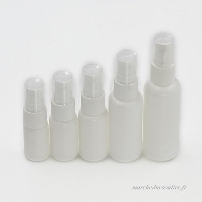 20 pcs Flacon Vide 10 ml 15 ml 20 ml 30 ml 50 ml Spray nasal avec vaporisateur à pompe Plastique Blanc  10 ml - B01M0Y25W4